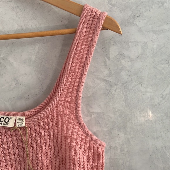 Women ECO by Design Knitted Tank Top, NWT Size L - Picture 4 of 6